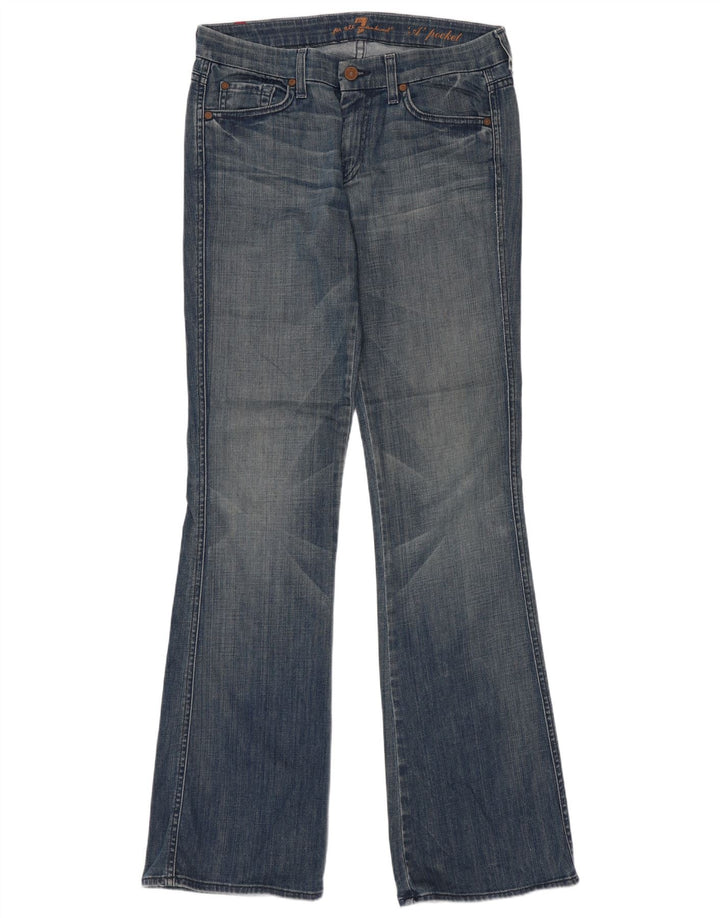 Vaqueros acampanados para mujer 7 For All Mankind W32 L34 Algodón azul
