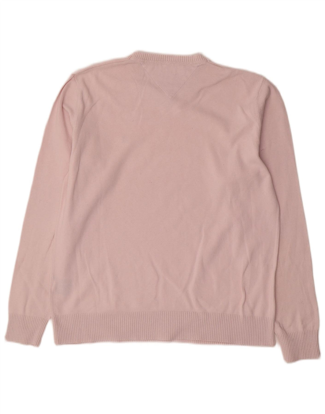 Tommy Hilfiger Jersey con Cuello en V para Hombre de algodón Rosa Medio