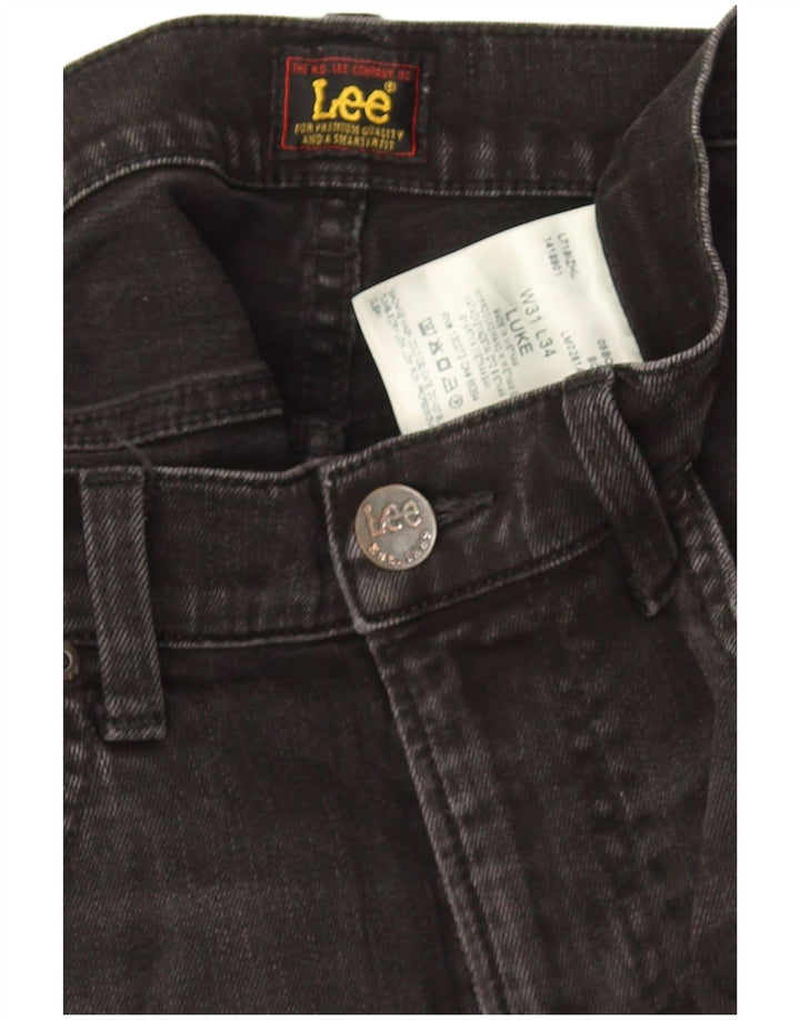 Lee Jeans Luke Slim para Hombre W31 L31 Algodón Negro