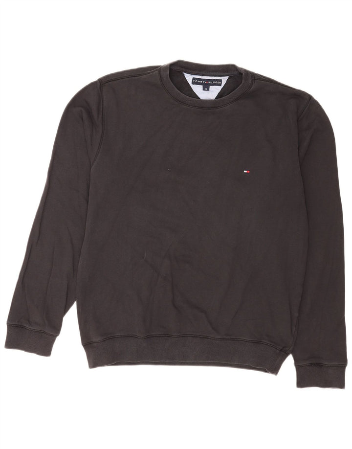 Tommy Hilfiger Hombre Sudadera Jumper Medium Negro Algodón