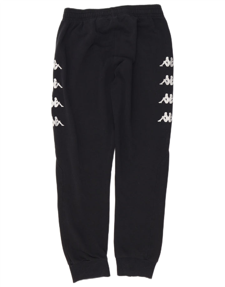 KAPPA Hombre Pantalones De Chándal Gráfico Joggers XL Algodón Negro