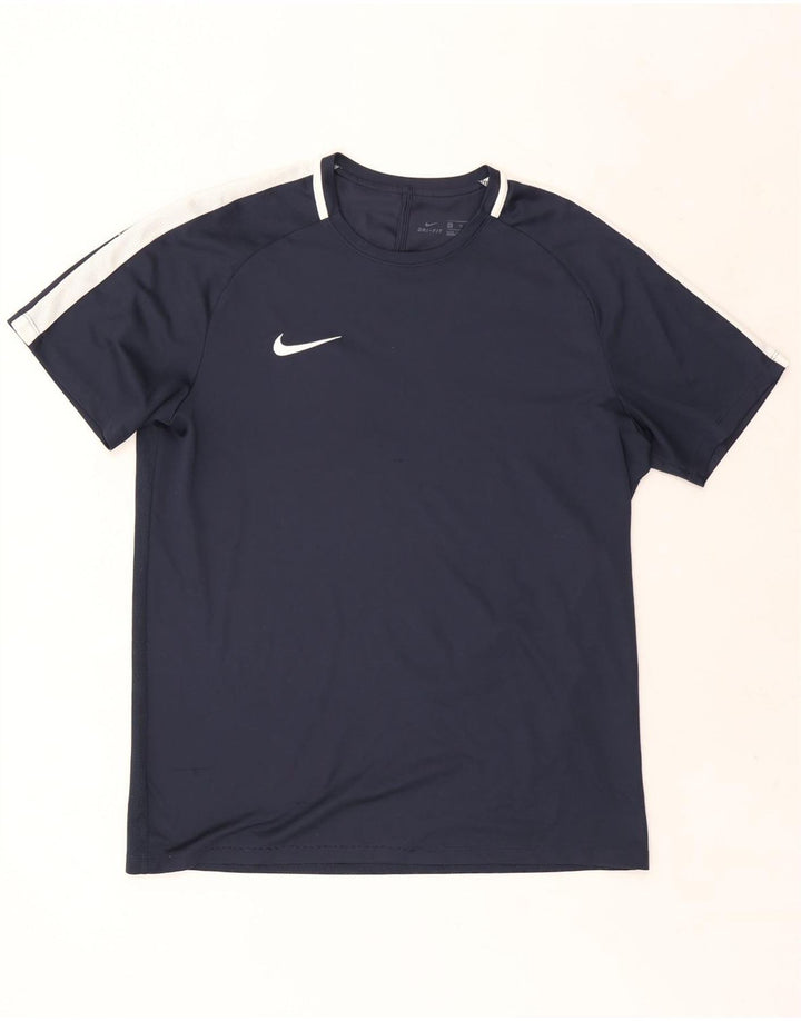 NIKE Camiseta Dri Fit para Hombre Top XL Azul Marino Colorblock Poliéster