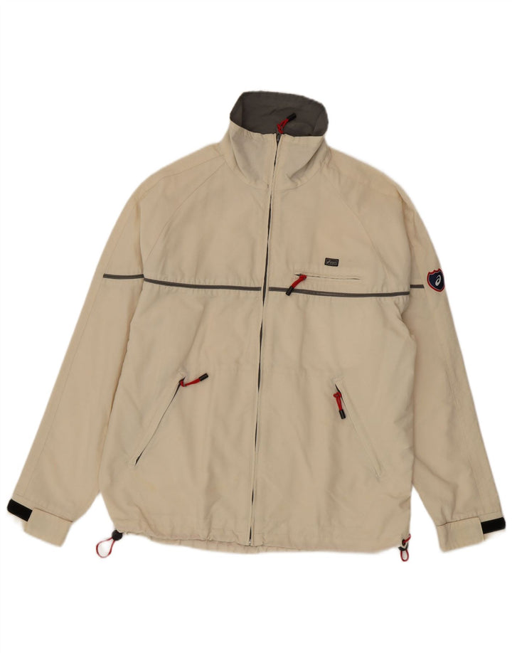 Asics Chaqueta utilitaria para hombre Reino Unido 38 Algodón beige medio