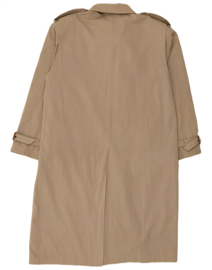 Vintage hombres gabardina Reino Unido 42 XL Beige