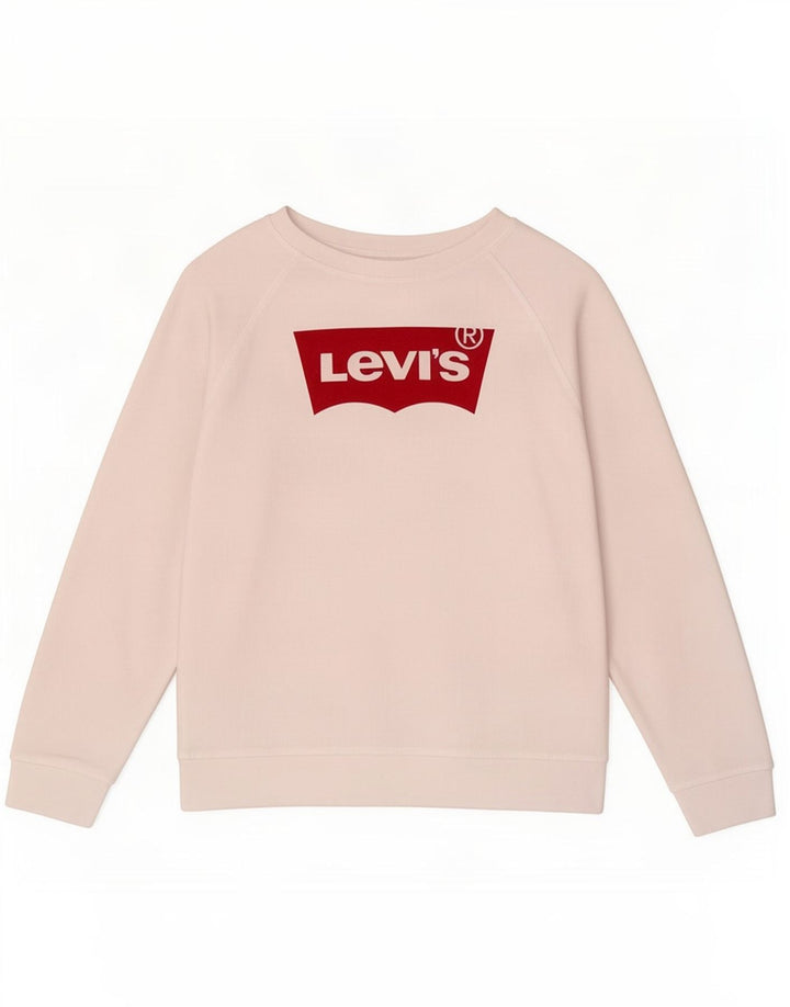 Levi's - Sudadera gráfica para mujer, talla 40, algodón blanco mediano