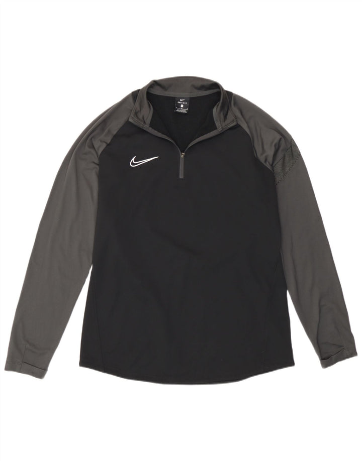 Nike - Camiseta de chándal tipo jersey para hombre, poliéster color block, color negro mediano