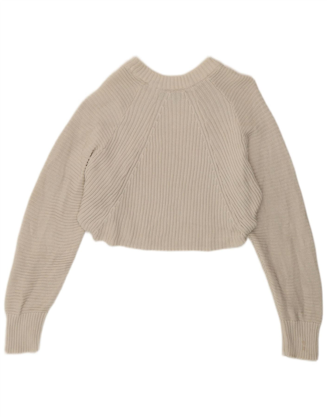 Topshop Suéter tipo jersey de cuello redondo extragrande para mujer UK 12 Medium White