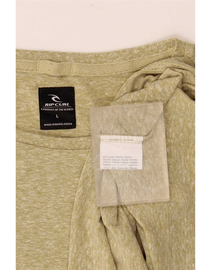 Rip Curl Camiseta gráfica para hombre Top grande de poliéster moteado de color caqui