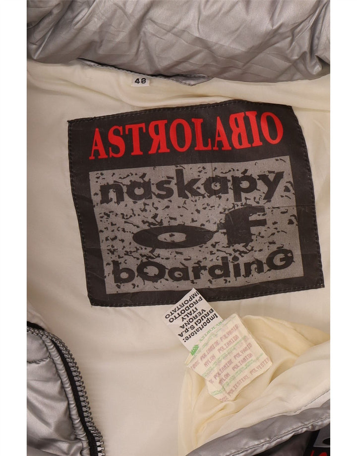 Chaleco acolchado Astrolabio para hombre IT 48 Medium Silver Polyamide