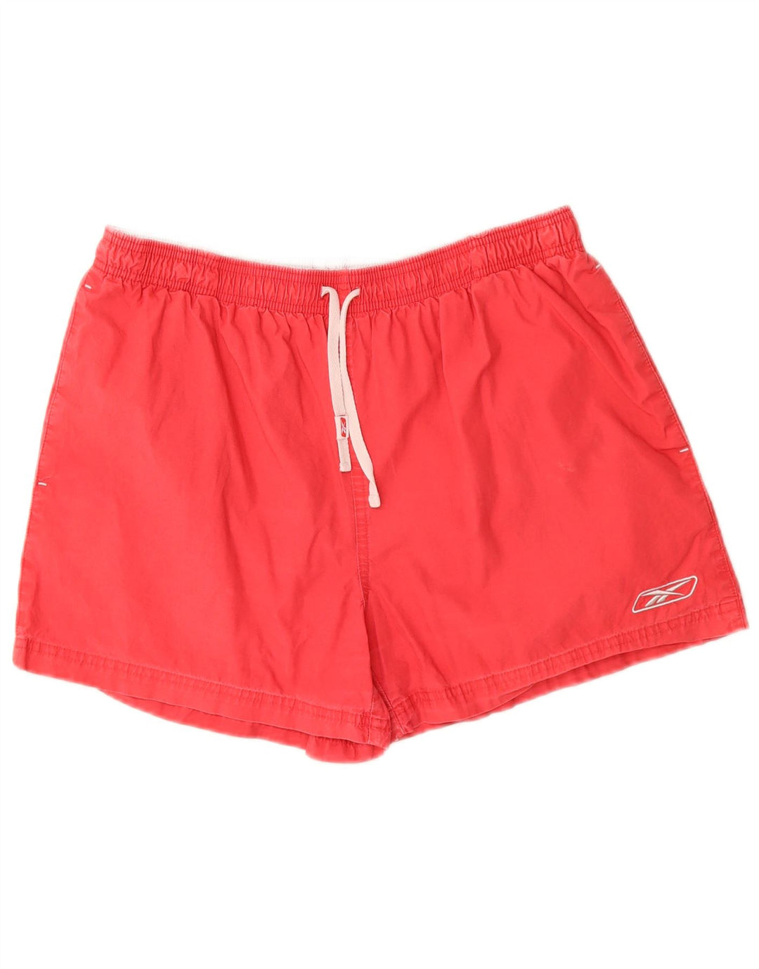 Reebok - Pantalones cortos deportivos para hombre, talla pequeña, algodón rojo