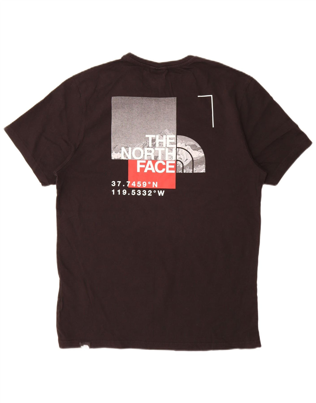 The North Face Camiseta gráfica para hombre Top Medium Black Cotton
