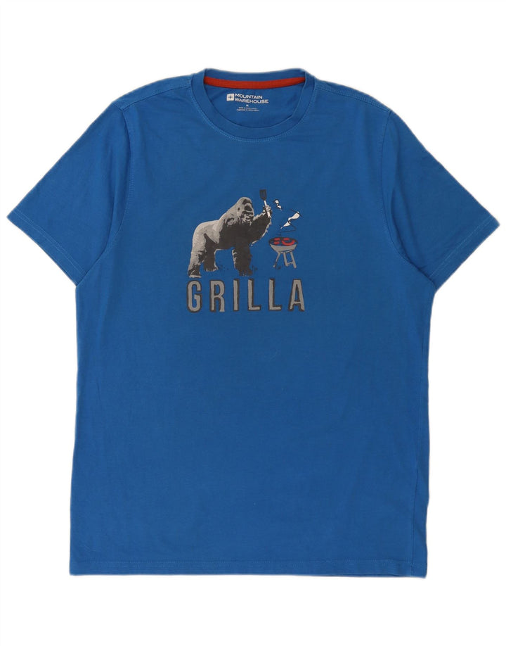 Camiseta con gráfico regular para hombre de Mountain Warehouse Top de algodón azul medio