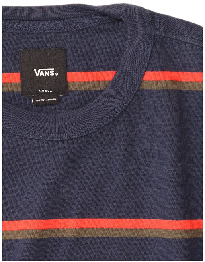 VANS Hombre Top Manga Larga Pequeño Azul Marino Rayas
