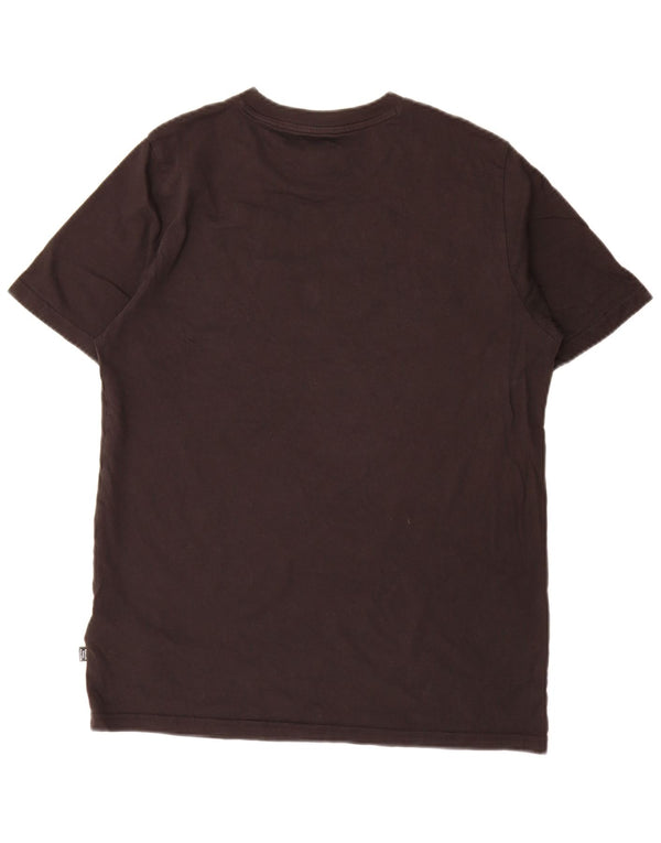 Puma Camiseta gráfica para hombre Top Medium Black Cotton