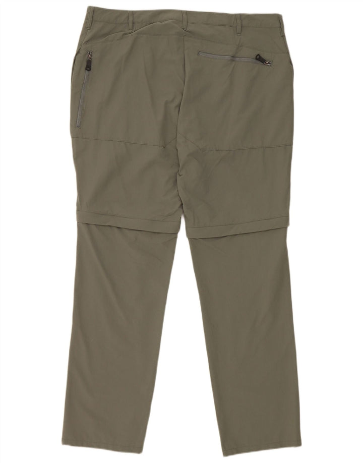 Rohan Hombre Pantalones Cargo De Senderismo W38 L30 Verde