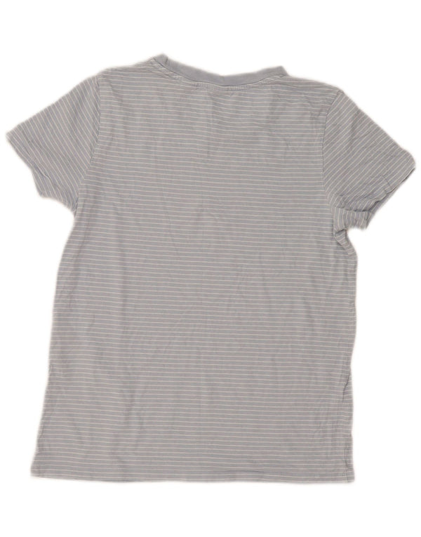 Levi's Camiseta para mujer Top UK 10 Small Blue Stripe Cotton