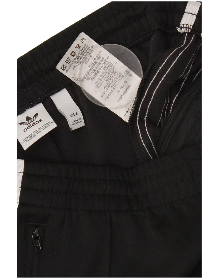 ADIDAS Pantalones de chándal para mujer UK 8 Small Poliéster negro