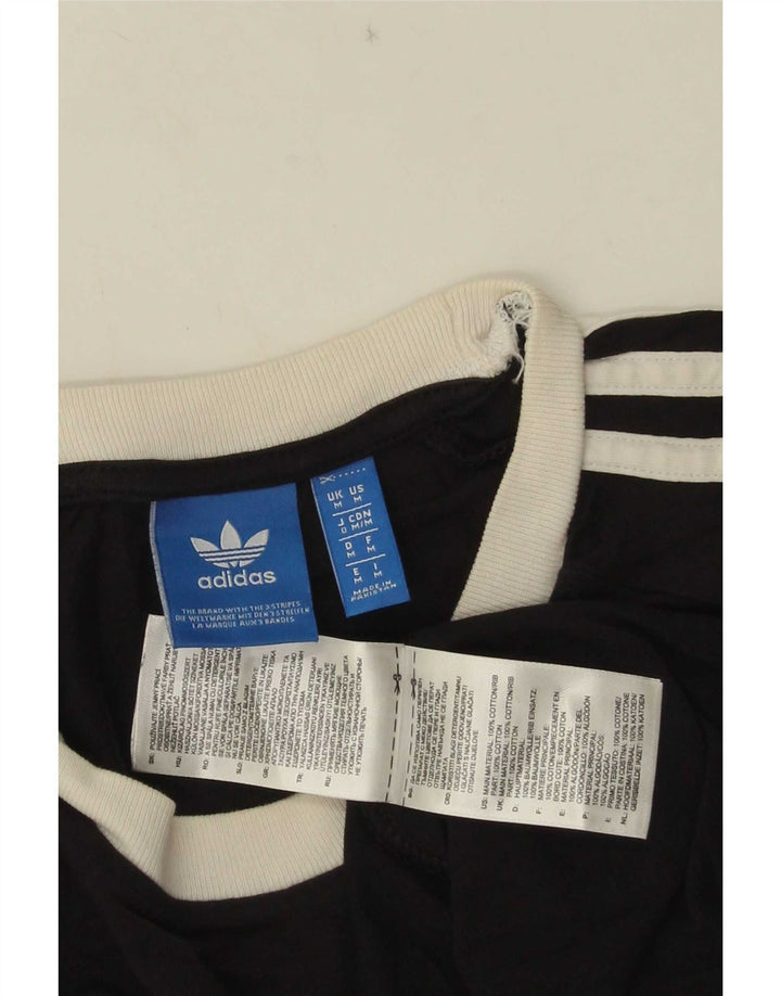 Adidas - Camiseta gráfica para hombre, talla mediana, algodón negro