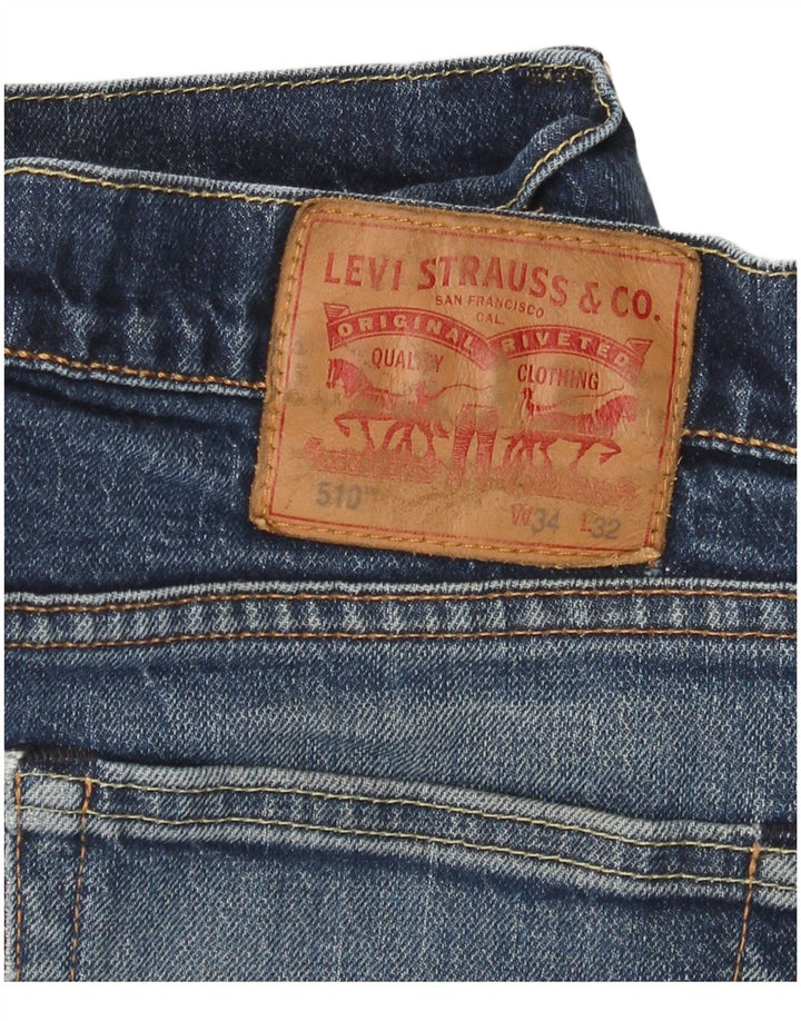 Levi's Vaqueros pitillo 510 para hombre W34 L32 Algodón azul
