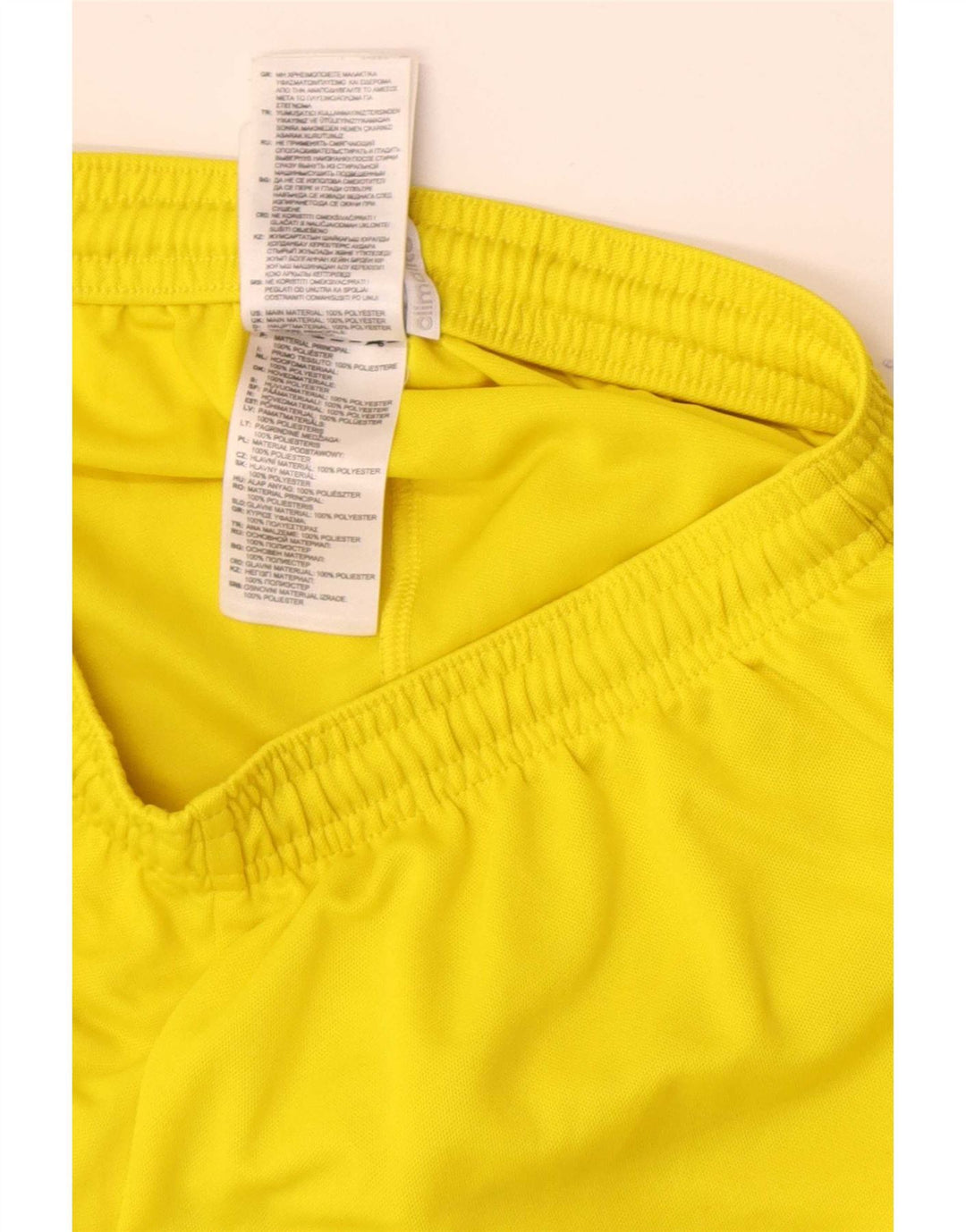 Adidas Mens Climalite Sport Shorts Pequeño Amarillo Poliéster