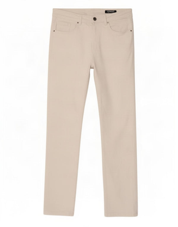 Marks & Spencer Vaqueros rectos para mujer UK 12 Medium W30 L29 Algodón blanco