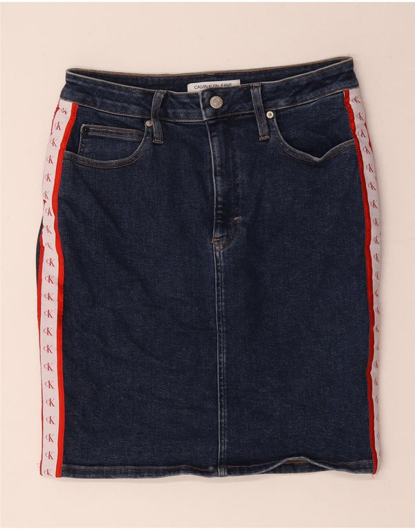 Falda vaquera para mujer Calvin Klein Jeans W30 Medium Azul marino Colorblock