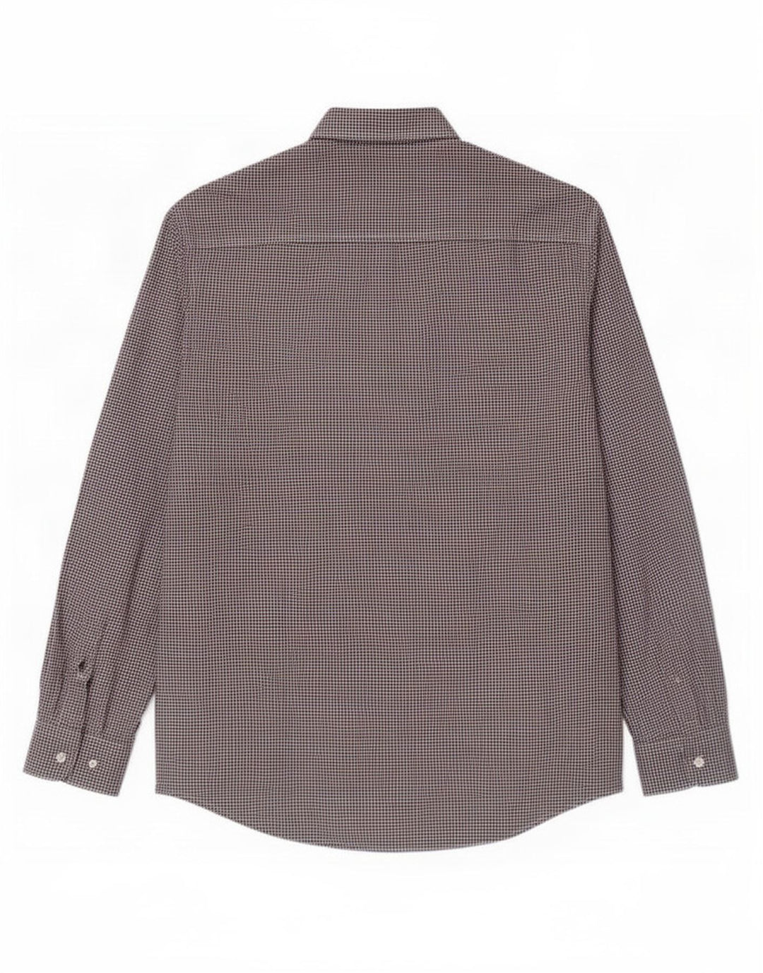 Camisa Superdry Hombre De Algodón Con Pata De Gallo En Burdeos Medio