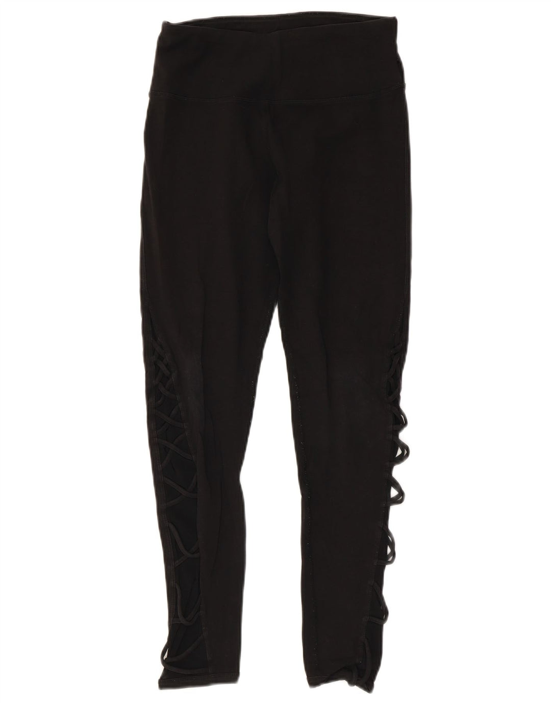 CALVIN KLEIN Leggings gráficos para mujer UK 10 Small Black Cotton