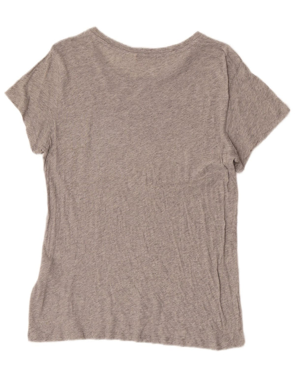 Levi's Camiseta gráfica para mujer Top UK 12 Algodón moteado gris medio