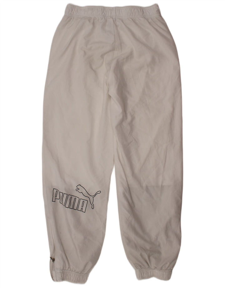 PUMA Pantalón de chándal para niño Joggers 9-10 años Blanco Poliéster