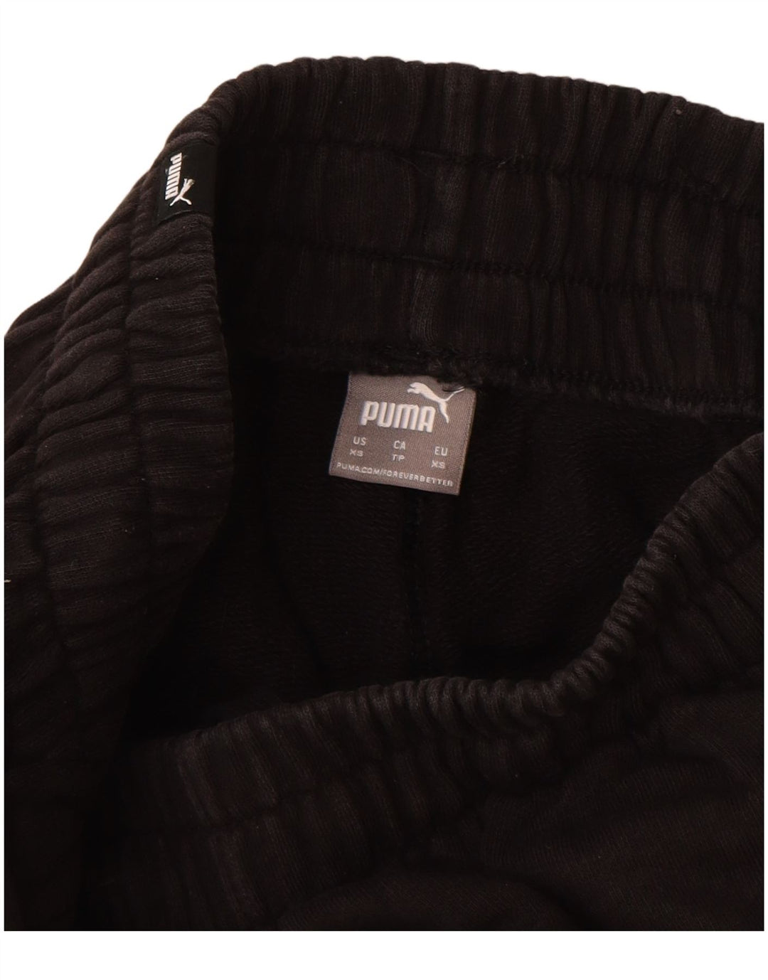 Puma Mujer Crop Chándal Pantalones UK 4 XS Negro