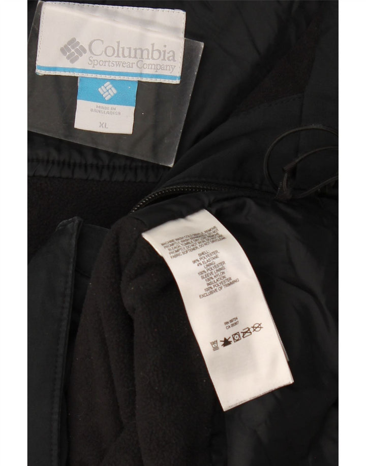 COLUMBIA Chaqueta cortavientos con capucha para hombre UK 42 XL Poliéster gris