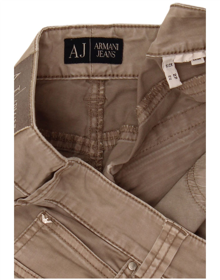 Armani Mujer Pantalones Casuales Slim W27 L28 Gris