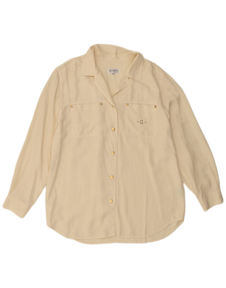 Camisa para mujer Gio Anna IT 46 Large Tencel blanquecino