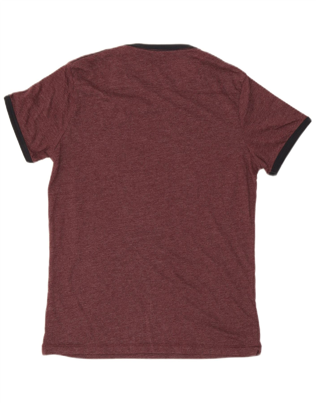 French Connection Camiseta para hombre Top Medium Borgoña Algodón