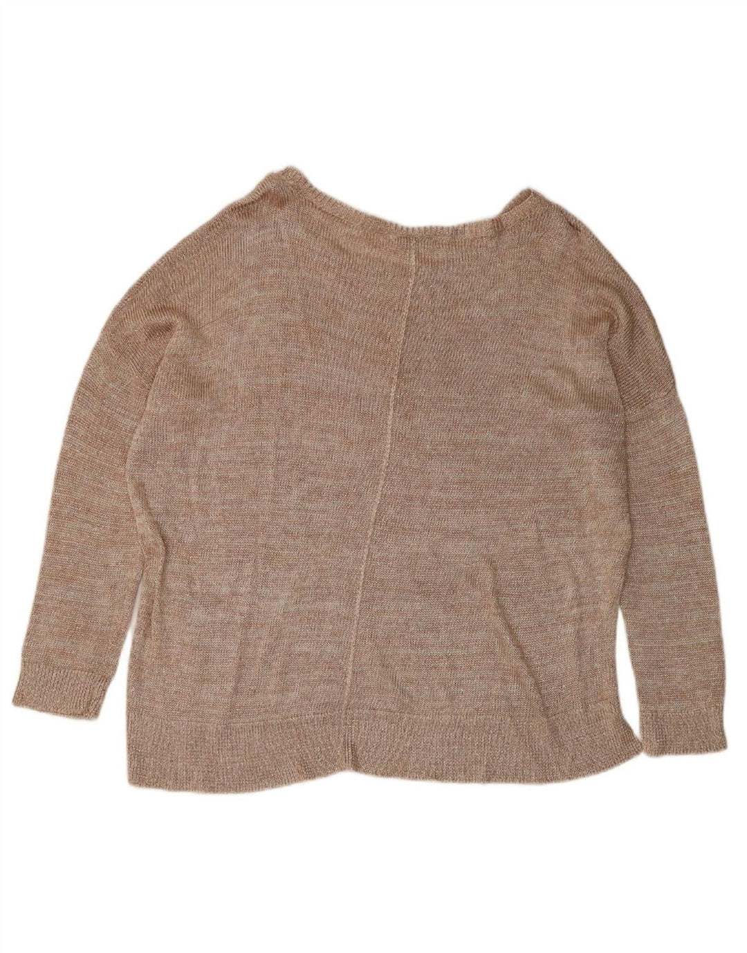 WHISTLES Womens Oversized Boat Neck Jumper Sweater UK 12 Medium Beige