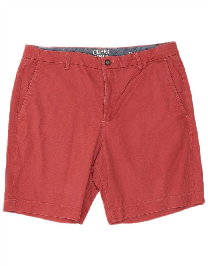 Chaps Pantalones cortos chinos para hombre W36 grande de algodón rojo