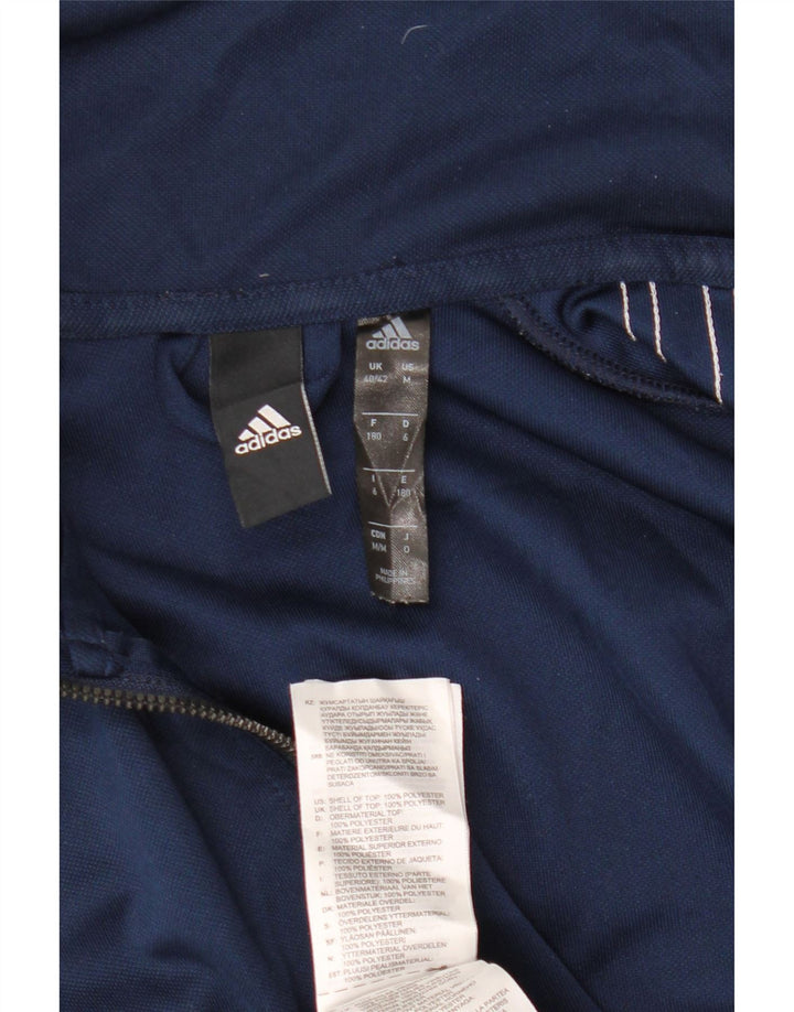 ADIDAS Chaqueta de chándal para hombre UK 40/42 Mediana Azul marino Poliéster