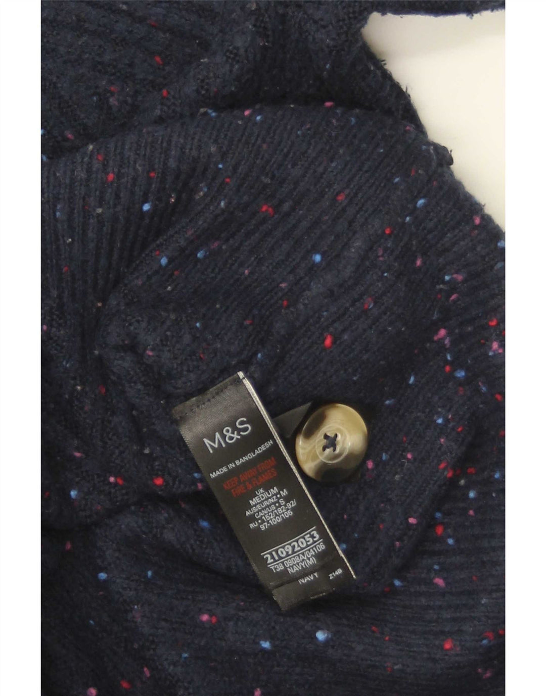 Marks & Spencer - Cárdigan para mujer, talla 40, talla mediana, color azul marino