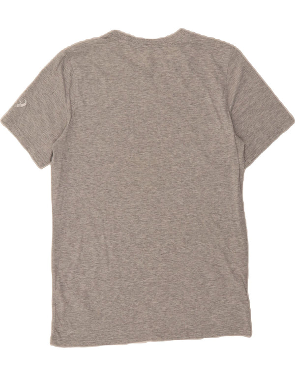 ASICS Mens T-Shirt Top Large Grey Cotton