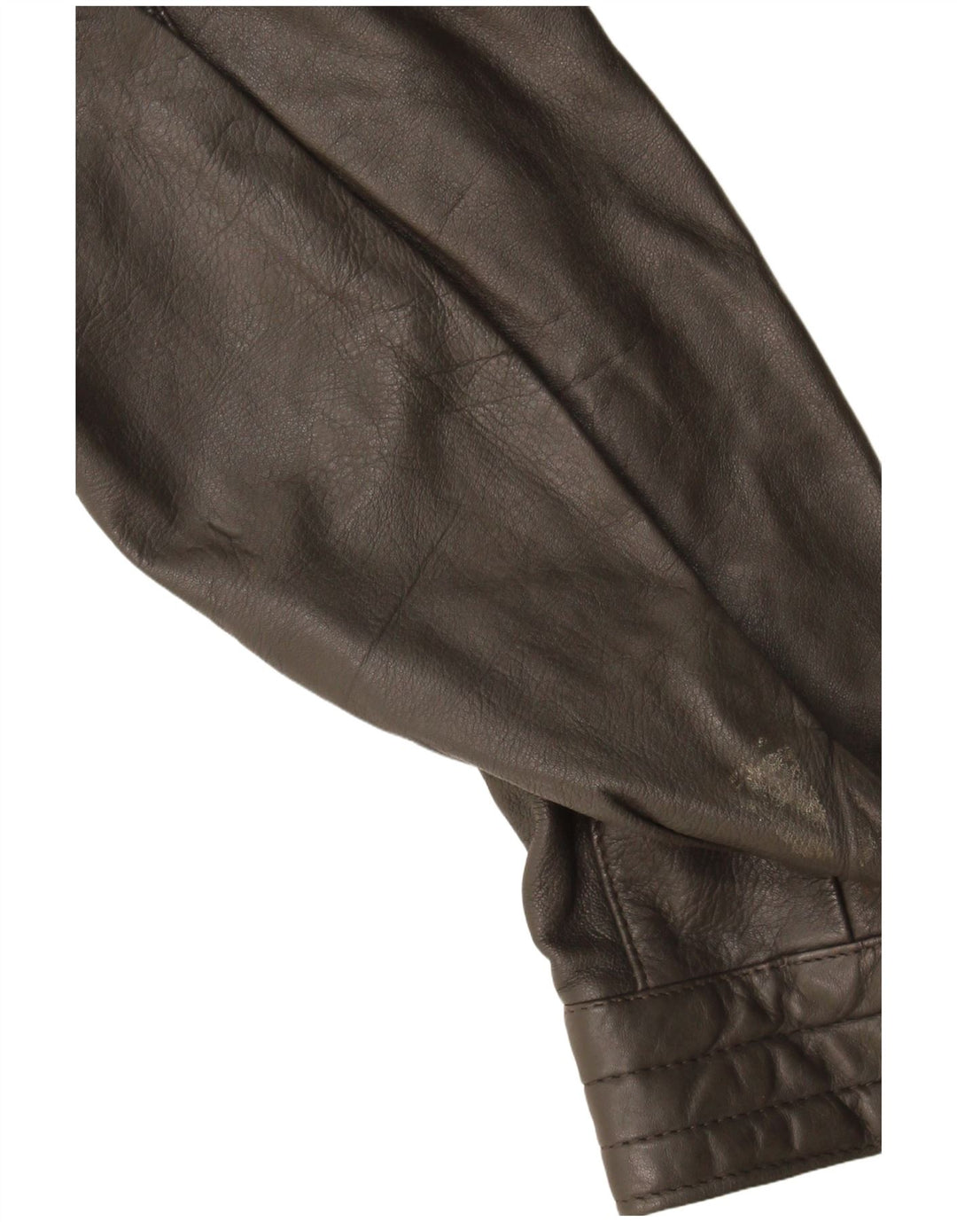 Chaqueta de cuero militar vintage para hombre IT 44 XS cuero gris