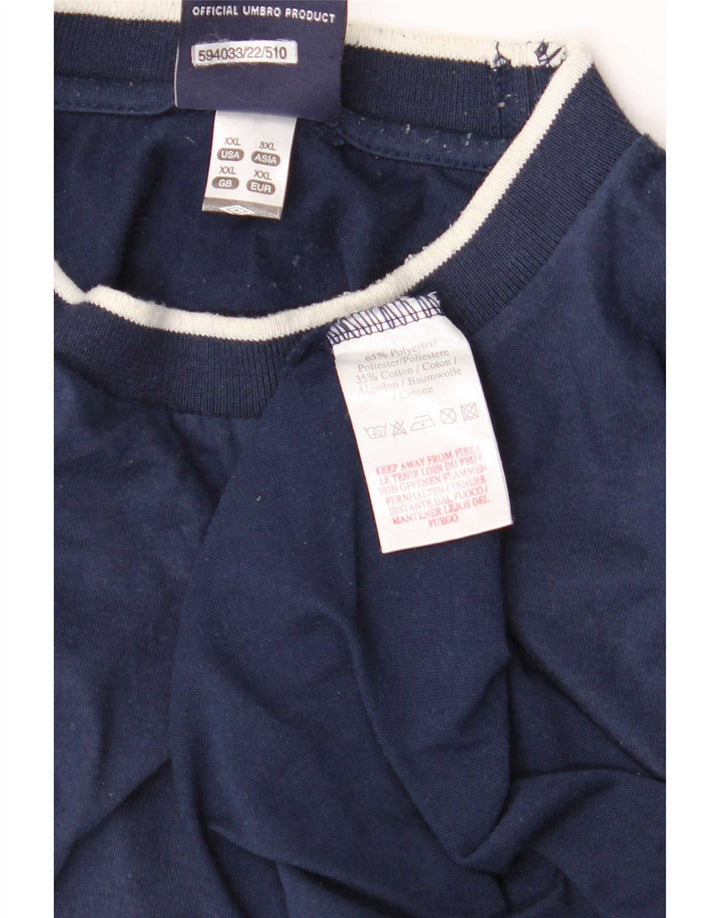 Umbro Camiseta Hombre Top 2XL Azul Marino Poliéster