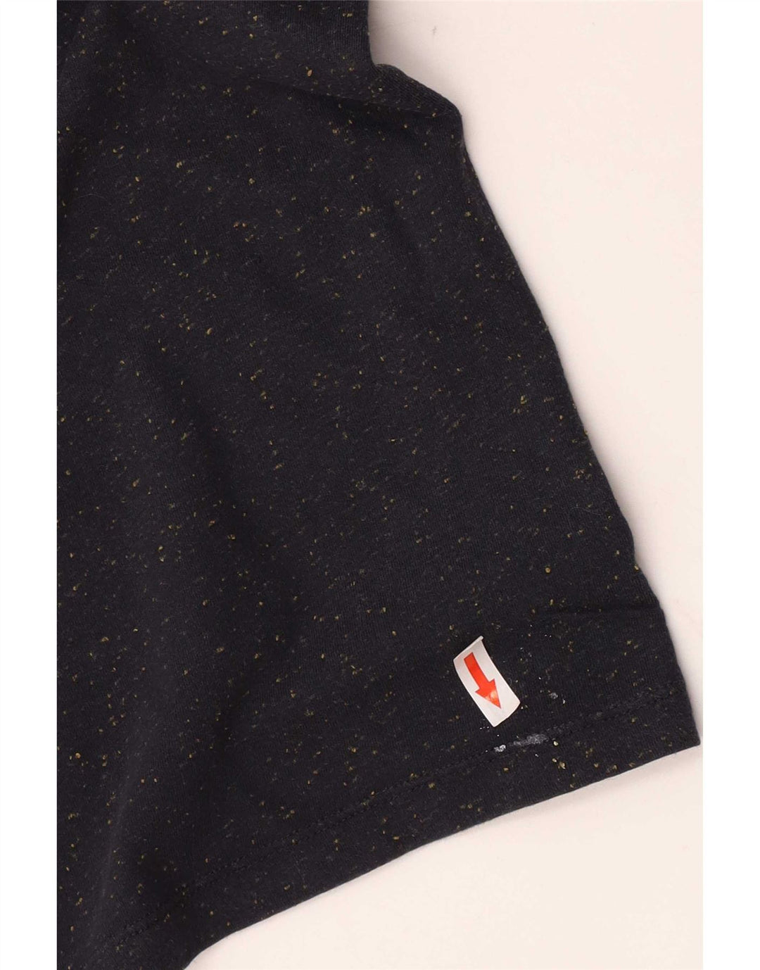 Cos Camiseta para hombre Top de algodón moteado azul marino mediano