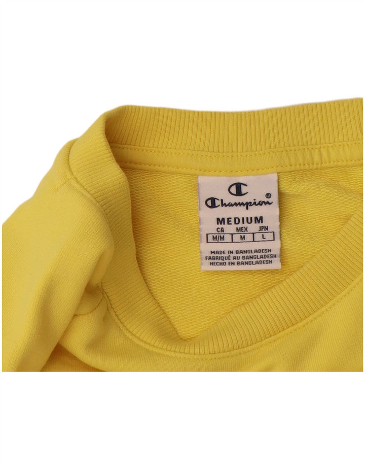 Champion Sudadera Crop Graphic para Mujer UK 14 Medium Yellow