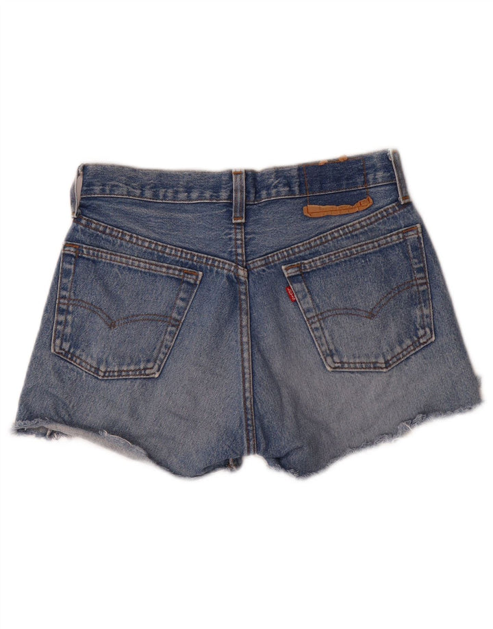 Levi's Shorts De Mezclilla Desgastados Para Mujer W26 Small Blue