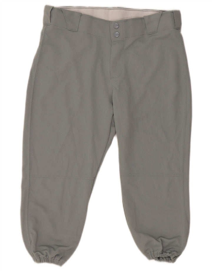 RUSSELL ATHLETIC Joggers para hombre Pantalones capri medianos W32 L19 Poliéster gris
