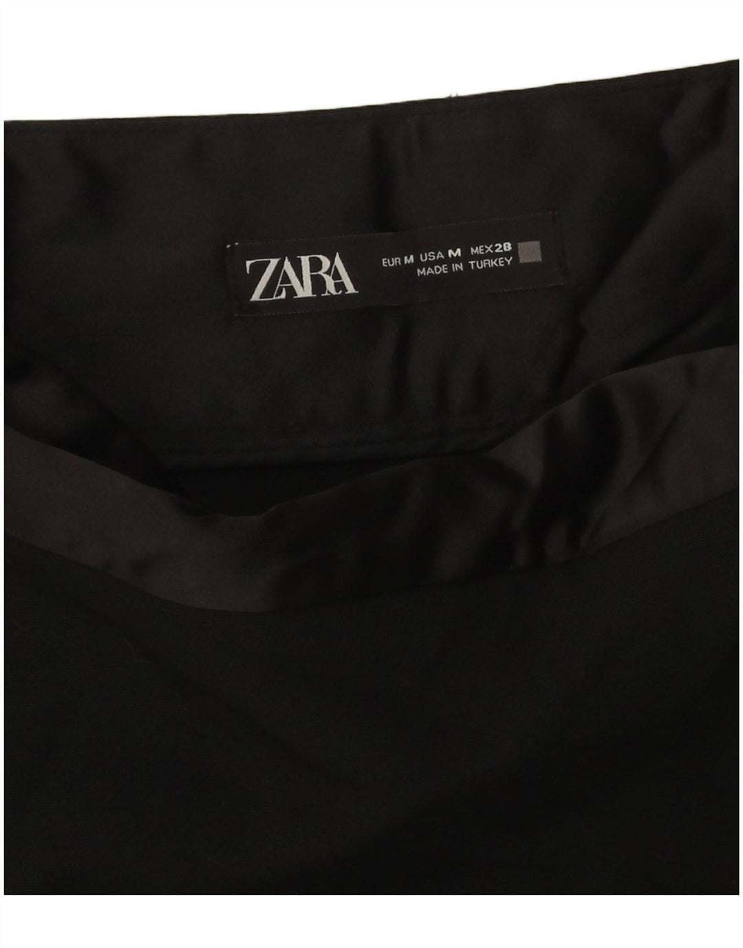 Zara Mujer Pantalones Cortos Casuales Medianos W28 Negro