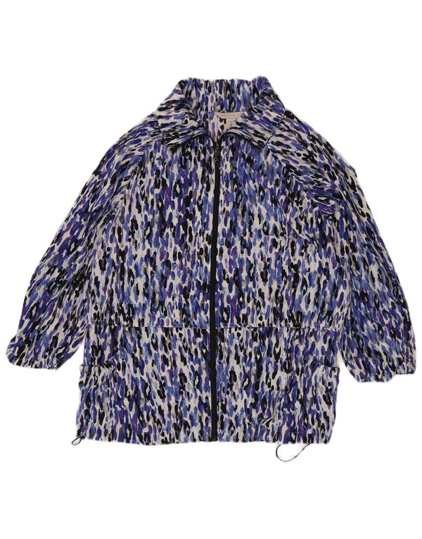 LAURA ASHLEY Chaqueta cortavientos para mujer UK 40 XL Estampado animal multicolor