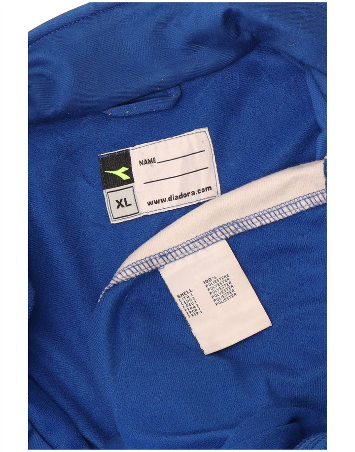 Diadora Hombre Chándal Top Jacket XL Azul Colorblock Poliéster
