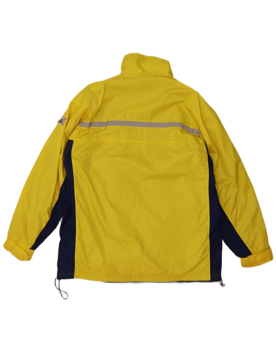 Adidas Chaqueta impermeable para hombre UK 42 XL Amarillo Colorblock